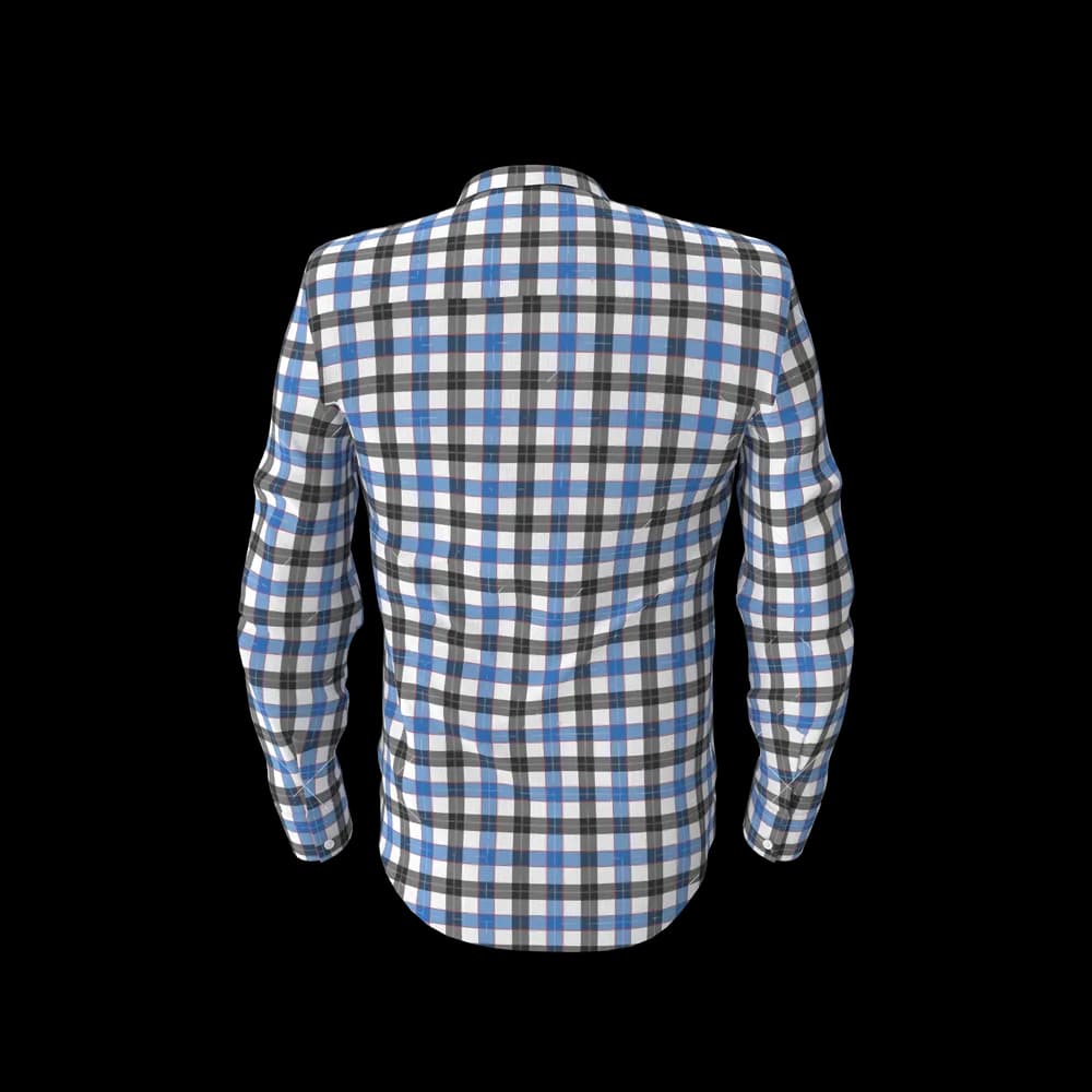 Blue & Black Check Shirt view 2