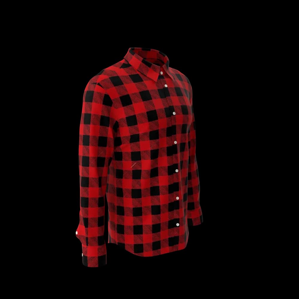 Man Plaid Shirt view 3